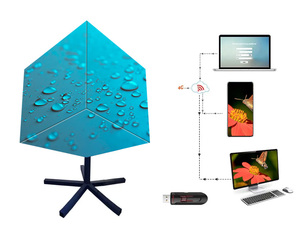 Hot bán sáng tạo wifi tùy chỉnh HD hiệu ứng 3D thông minh LED đầy đủ màu sắc Rubik của <span class=keywords><strong>Cube</strong></span> - Product Image 2