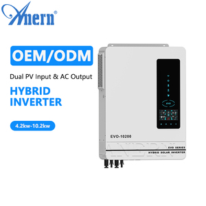 Anern split phase 120V 240V DC AC 10000 Watt 5kv inversor híbrido solar a 240V inversor de energía solar con cargador - Product Image 1