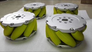 Tải Trọng 1200KG NM254A 10Inch 254Mm Mecanum <span class=keywords><strong>Wheels</strong></span> Phụ Tùng Thiết Bị Xử Lý Vật Liệu - Product Image 2