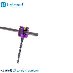 Batang tulang belakang <span class=keywords><strong>Titanium</strong></span> dokter hewan, implan ortopedi bersertifikasi ISO 13485 untuk operasi tulang belakang anjing/Kucing/kuda - Product Image 3