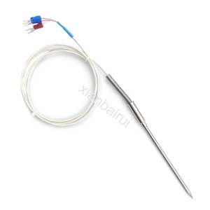 Pt100 3/4/5mm <strong>Temperature</strong> <strong>Sensor</strong> Probe Armored Needle Thermocouples Cable <strong>with</strong> 1m Length for Use <strong>with</strong> <strong>Controllers</strong> - Product Image 5