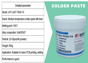 Sn63pb37 his pote183 ℃ 500g רסק הלחמה עופרת מתאים להדפסה <span class=keywords><strong>pcb</strong></span> בסיסי הרטבת המין הוא טוב