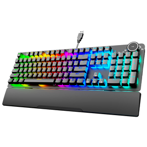 GK515-PRO 104 Keys RGB Backlit USB Wired Fashionable Mechanical <strong>Keyboard</strong> for PC <strong>Computer</strong> Games Office <strong>Learning</strong> Teclado Mecanico - Product Image 1