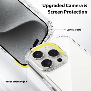 ฝาครอบป้องกันรอยขีดข่วนโปร่งแสงสูงสำหรับ iPhone 16 15 PROMAX เคสใสหรูหราพร้อมตัวป้องกันหน้าจอโดย Apple - Product Image 3