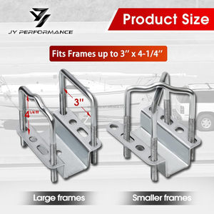 Marine Trailer <strong>Rail</strong>, 40&quot;/48&quot; Adjustable Design, 2 Rust-proof Galvanized Steel Trailer <strong>Rails</strong> - Product Image 5