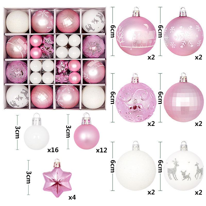 Pink and white