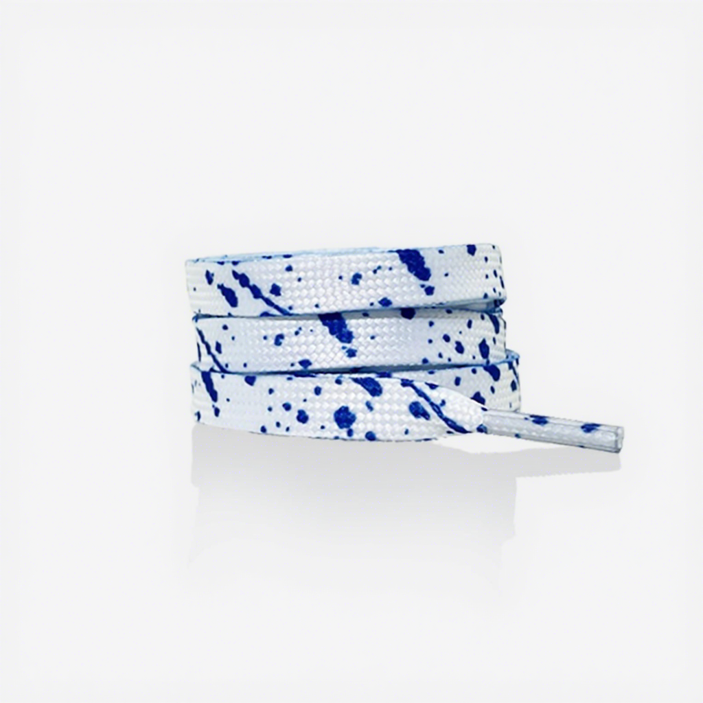White background blue