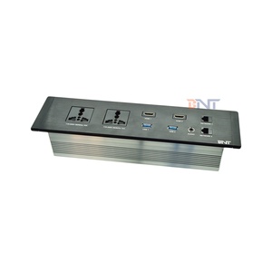 16A-Dual-USB-und 2AC-Anschlüsse Eingebettete Desktop-Steckdose Multifunktion ale IP44-Ebene Universal optionen ABS-Tischs teckdose - Product Image 3
