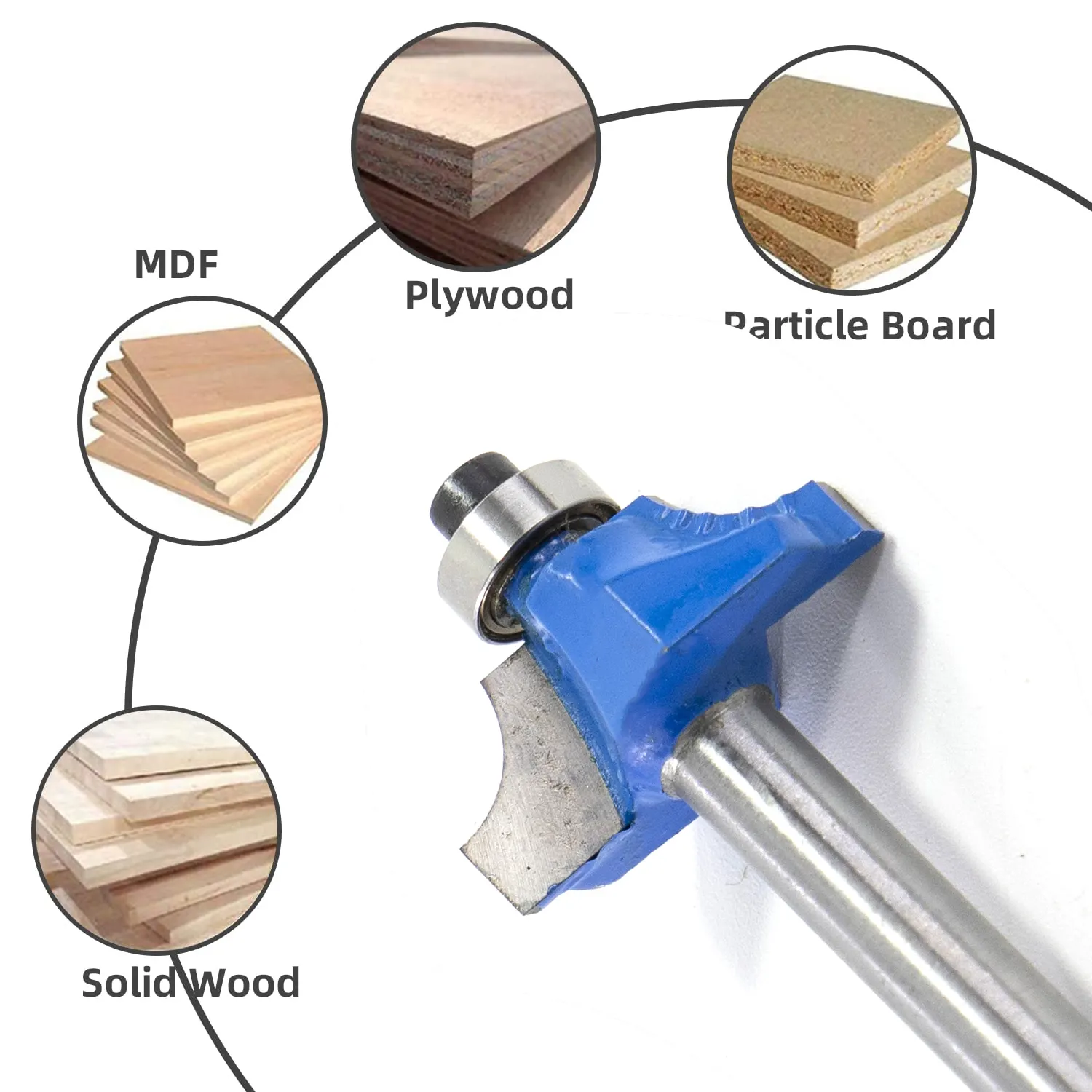 High quality Guided ovolo round over cutter rounding over bit wood carving router bits