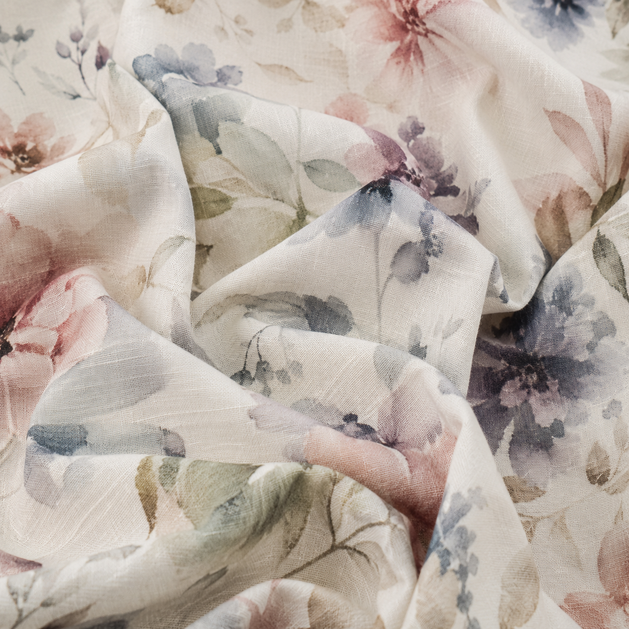 Tissu mélange lin et viscose