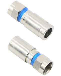 连接器RG6连接器RG11射频同轴F压缩式防水 - Product Image 2