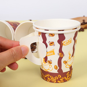 ドリンクカップ紙製コーヒーカップハンドル付き7OZカップ - Product Image 6