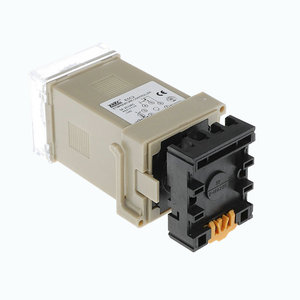 Controlador de temperatura inteligente Pid E5C2 Con base, controlador de temperatura de puntero de perilla, medidor de interruptor de control de temperatura 220V - Product Image 6