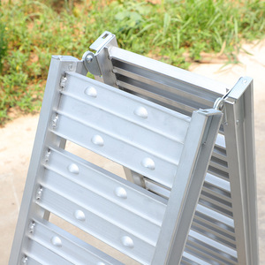Extra-wide Aluminum Alloy <strong>Ramp</strong> Plate 200kg, Off-road Vehicle Staircase Climbing Equipment