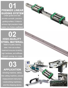 BulkMan3D CNC Rieles lineales 2PCS HGR15 HGR20 HGR25 HGR30 Rieles de guía Cuadrados 200 ~ 1500mm 4PCS HGH/HGW Bloque de rodamiento lineal para CNC - Product Image 6