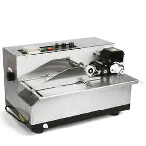 Tinten rad Stahl druck Kontinuierliche Codier maschine Breiteres Produktions datum Chargen nummer Stempel markierung Lebensmittel beutel Druckmaschine - Product Image 1