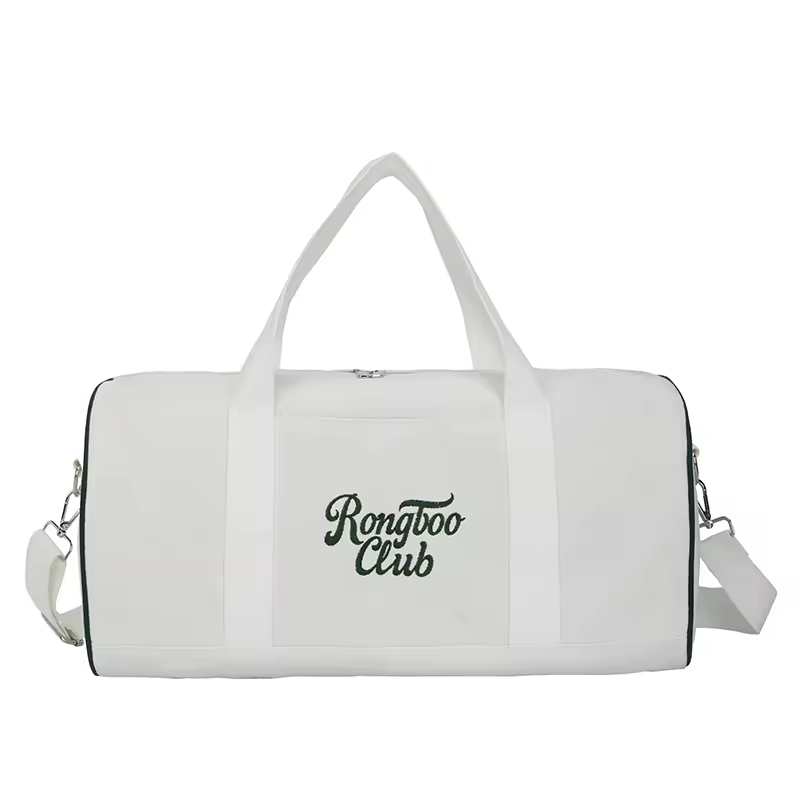 White + Green + Logo