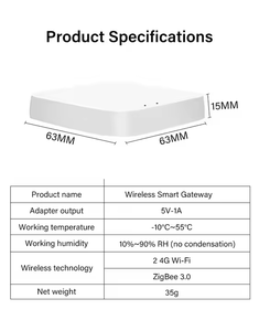 Tuya Smart WiFi Hub versione 3.0 per l'automazione domestica-Gateway Zigbee Wireless per interruttori a parete prese per dispositivi Smart Home - Product Image 3