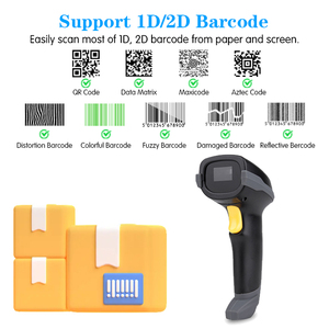 Lector de código de barras con cable RS232 de mano USD leer código de barras código Qr portátil 1D 2D escáner de código de barras para almacén de supermercado - Product Image 5