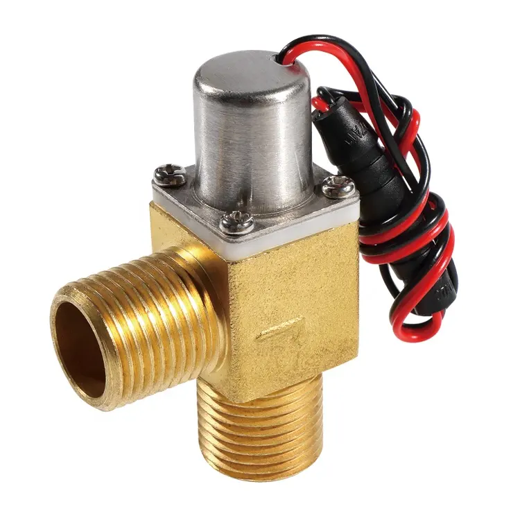 DIJIANG S211C G1/2 Inch Brass latching solenoid valve pulse water valve low power bistable valve.