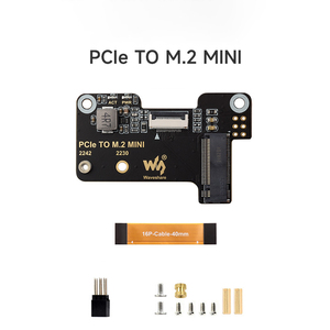 Raspberry Pi 5 PCIe zu M.2 Mini-Adapter platine unterstützt NVMe-Protokoll M.2-Schnitts telle Festplatte Hochgeschwindigkeits-Lesen und Schreiben - Product Image 5
