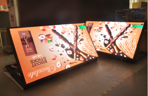 P5 outdoor dupla face publicidade mensagem sinal Billboard levou displays