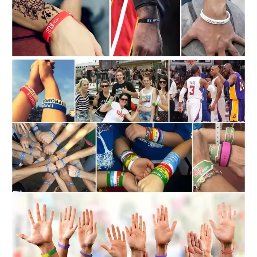 กำไลข้อมือซิลิโคนและสายรัดข้อมือยางเปล่าคุณภาพสูงพร้อมโลโก้และของขวัญส่งเสริมการขายที่ปรับแต่งได้ - Product Image 6