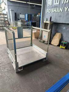 Jaula metálica Malla Pallet Contenedor plegable Sistema de carga Contenedor plegable Ibc - Product Image 4