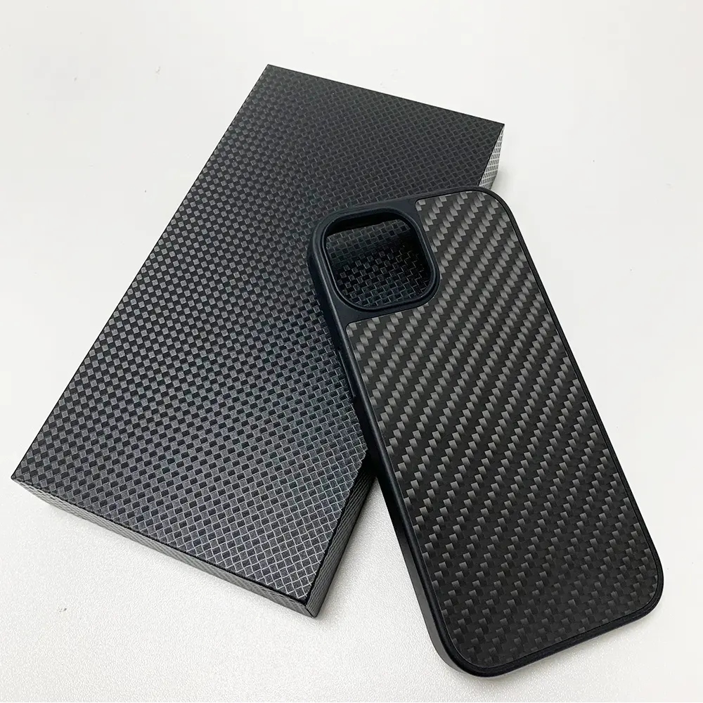 Từ TPU PC Matte Đen 3K Twill Carbon friber trường hợp điện thoại cho Iphone 14 15 Pro Max 15 cộng với