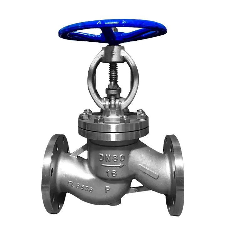 J41W-40P DN80 Titanium Alloy Flange Globe Valve Horizontal Globe Check Valve