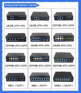 管理可能な産業用PoEスイッチ10/100/1000Mbps TP8ポートPOE 30W/ポート (SFP2スロット付き) ネットワークイーサネットスイッチ