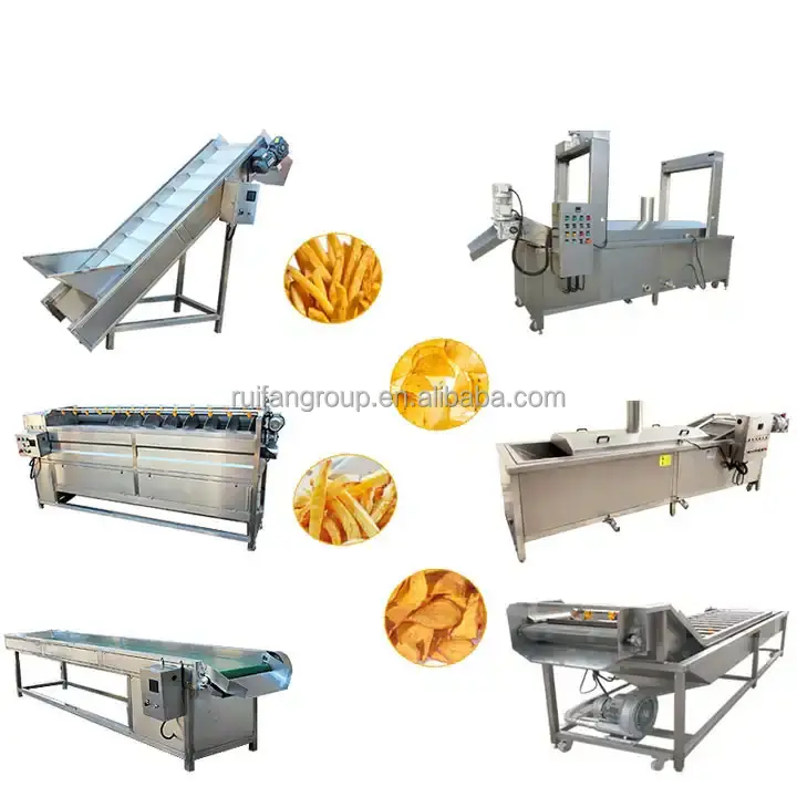 Ligne de production à petite échelle de frites surgelées Ligne de production de pommes de terre à vendre