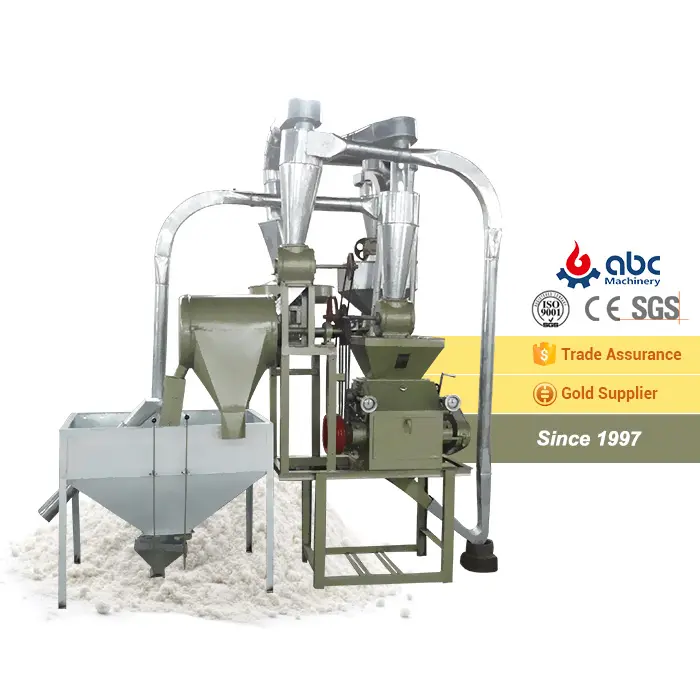 350-500kg/h impianto automatico di lavorazione del mais della pianta del mulino della farina di grano da vendere
