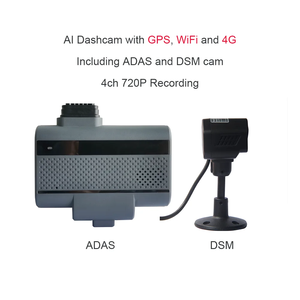 4 Channel 720P/1080P H.265 AI ADAS&amp;<strong>DSM</strong> 2*TF Card Dashcam with 4G/GPS/WiFi FHD Recording Factory <strong>Wholesale</strong> - Product Image 2