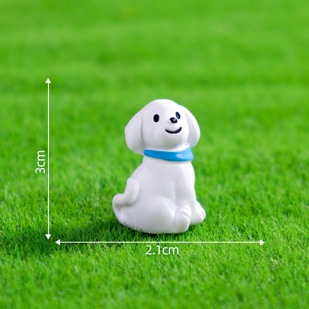 Cachorro con bufanda azul de 16 colores.