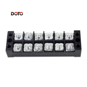 TB <strong>Terminal</strong> <strong>Blocks</strong> 600V 25A Double Row Screw 3/4/5/6/8/10 TB <strong>Fixed</strong> Barrier Screw <strong>Terminal</strong> <strong>Block</strong> - Product Image 1