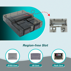Red Replacement <strong>Games</strong> Shell Transparent Snes Console Shell SNES <strong>case</strong> for Super Nintendo <strong>NES</strong> SNES Retro <strong>Game</strong> Accessories - Product Image 2