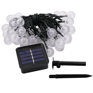<span class=keywords><strong>LED</strong></span> Solar <span class=keywords><strong>Light</strong></span> <span class=keywords><strong>String</strong></span> Warmweiß Bubble Ball Weihnachten dekorative Beleuchtung IP65 Black Wire Garden Holiday Dekorationen