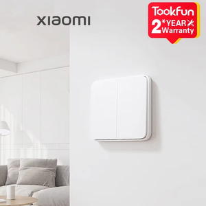 Mijia สวิตช์ไฟติดผนังรุ่น Wi-Fi ตัวเชื่อมต่อสมาร์ทใช้งานได้กับแอป mihome สวิตช์ติดผนังอัจฉริยะสวิตช์แบบสด