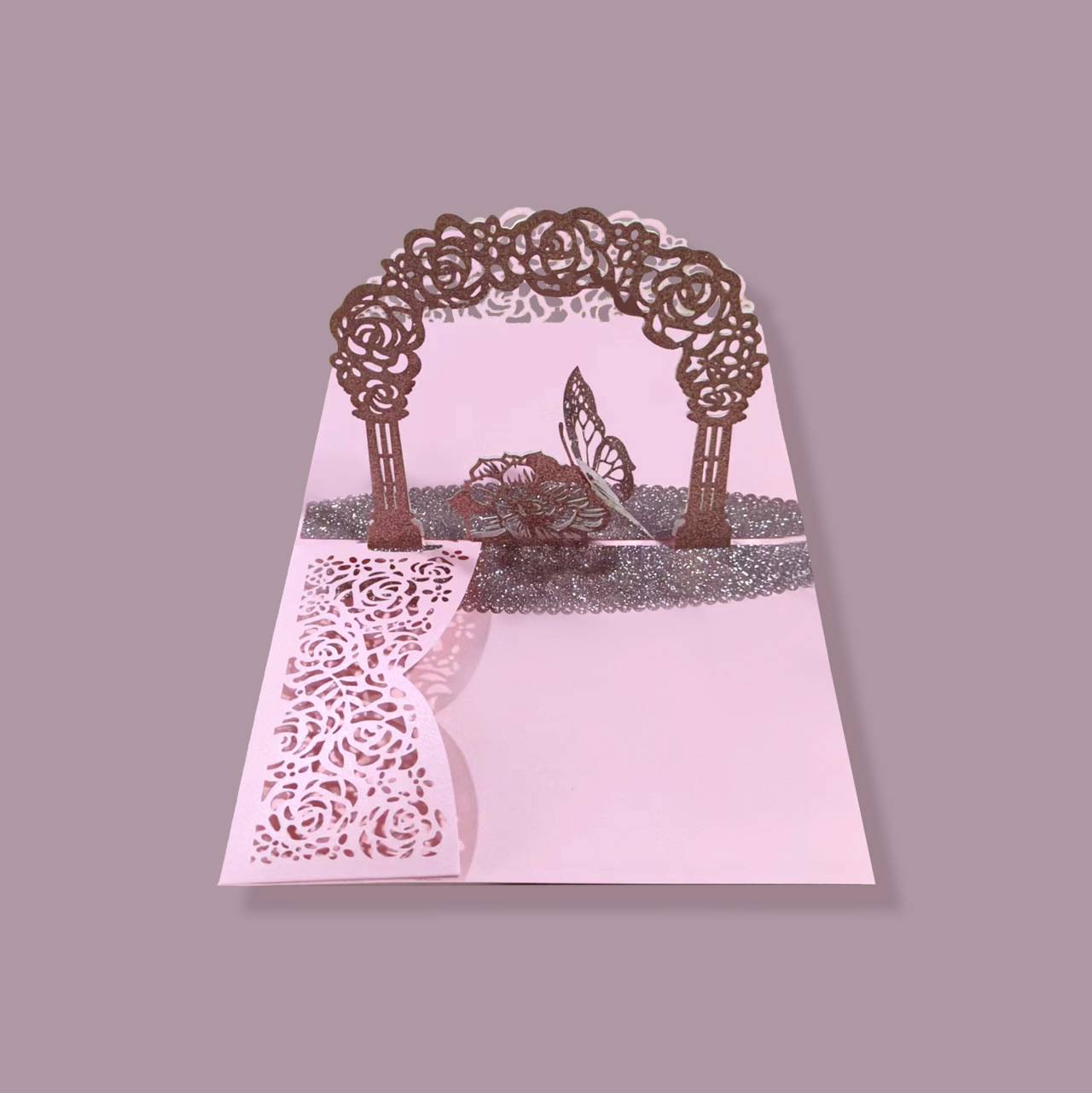 Style 1: Saupoudrer la carte sauvage rose