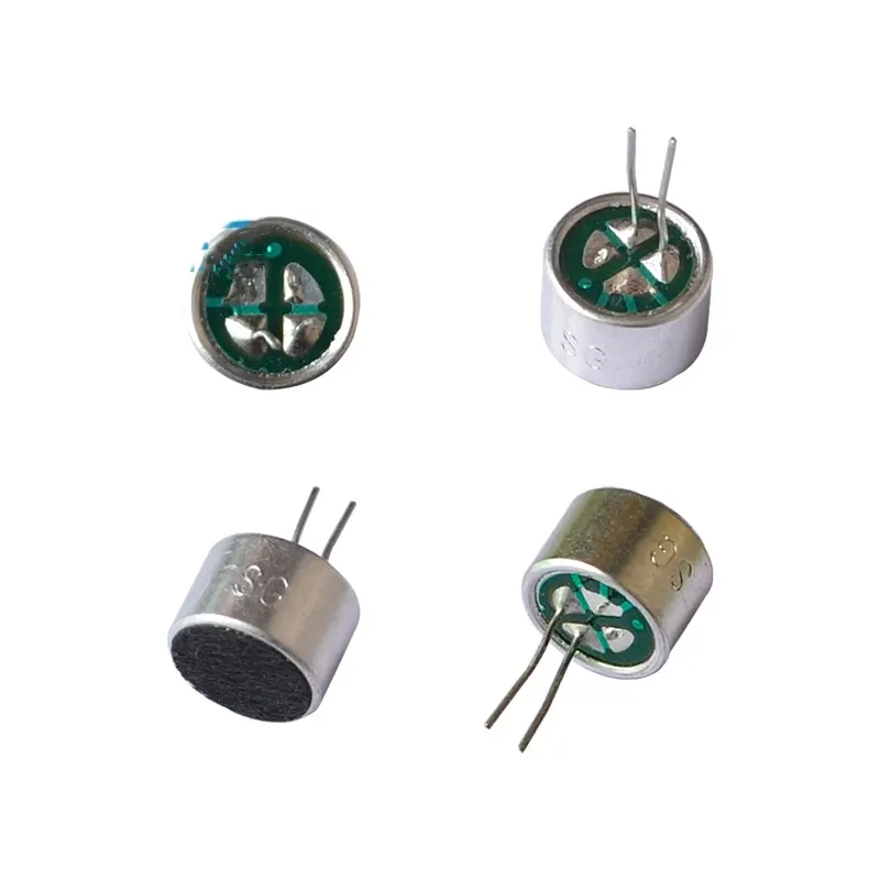 Mic kafa 9*7mm ayak hassasiyeti ile 52DB 9767 Mic kafa pin elektret mikrofon ile