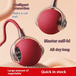 Juguete de pelota de gato interactivo bien popular 2025 nuevos juguetes para gatos juguete de gato USB interactivo hierba gatera en el interior - Product Image 4