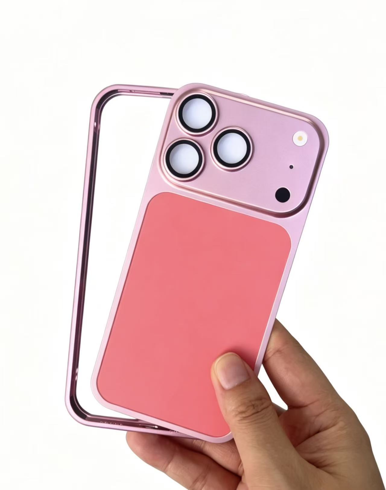 Bordure rose + métal se transforme instantanément en autocollant arrière