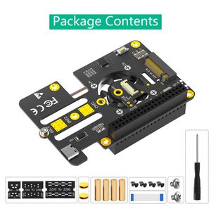 FEICHAO nuova versione 3 in 1 Combo M.2 NVMe to PCIe adattatore con ventola di raffreddamento e scolorimento automatico LED per Raspberry Pi 5 - Product Image 3