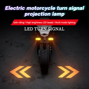 New <strong>LED</strong> Turn Signal Light RGB Color DRL Amber Underglow Projection Lamp Sequential Flowing Flash Indicator Light for Motorcycle - Product Image 3