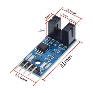 Módulo de sensor de velocidad infrarrojo F249 de 4 pines apto para Ardui/AVR/PIC 3,3 V-5V