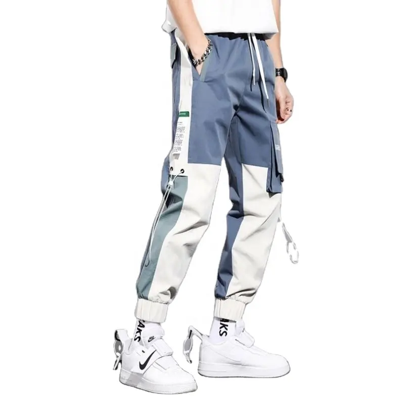 Pantalones de trabajo para hombre, pantalón Formal de dos colores con bolsillos grandes, Cargo, nuevo modelo, 2022