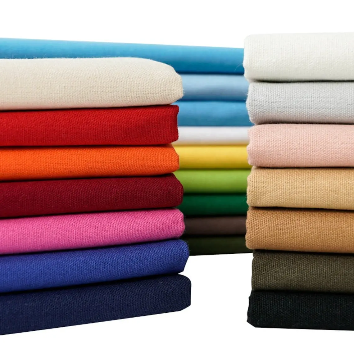 Tecido 100% algodão para roupas de lona de algodão H926 Cor lisa