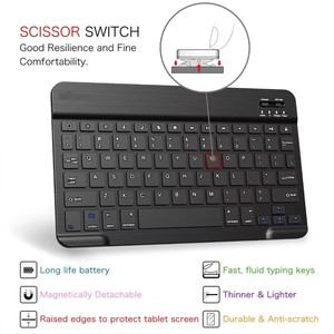 Dispositivos de batería Teclado inalámbrico Ratón para Apple iPad Xiaomi Samsung Huawei Teléfono Tablet PC Android IOS Windows Idioma personalizado