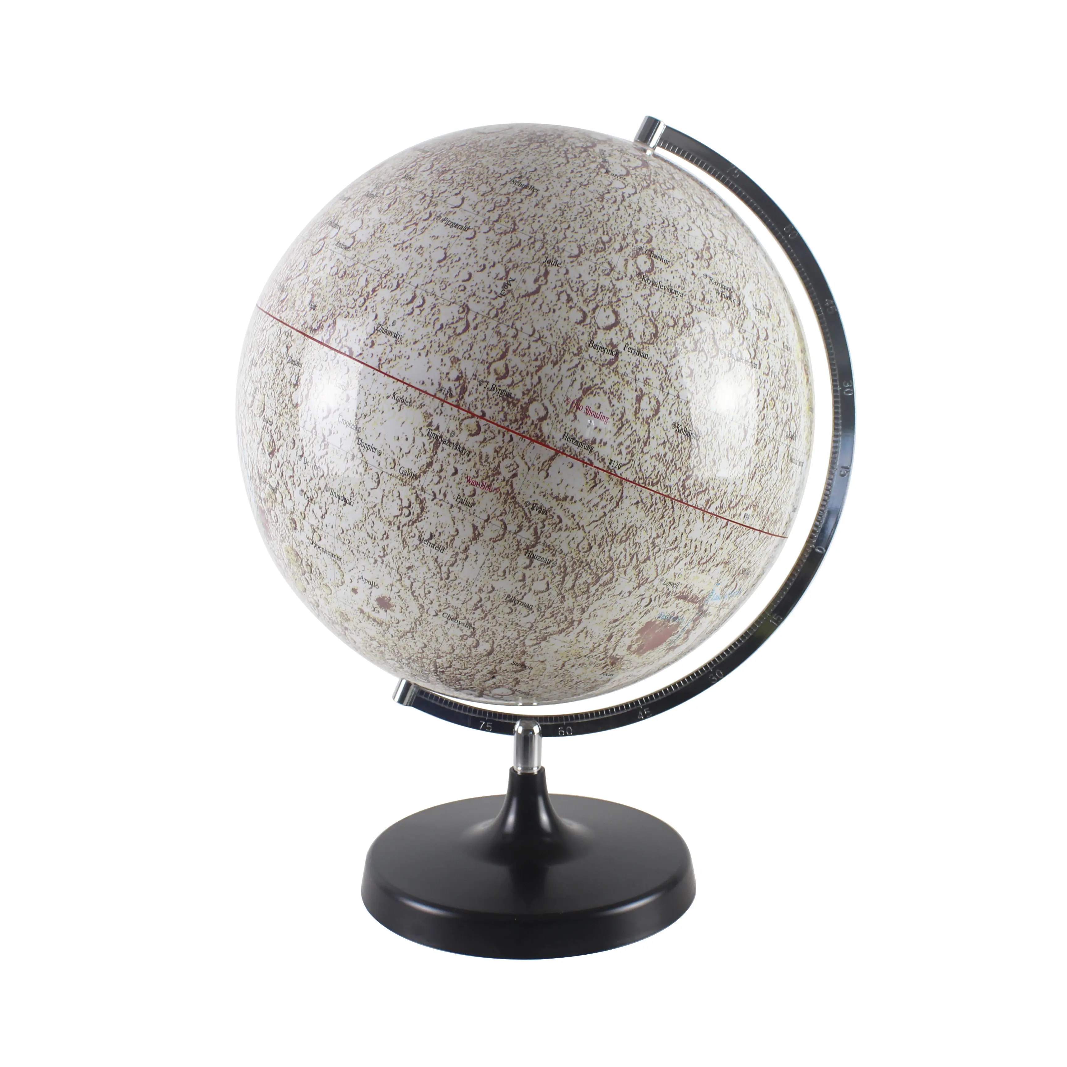 Globo lunare modello di mappa 3d rotante in plastica di alta qualità per la geografia
